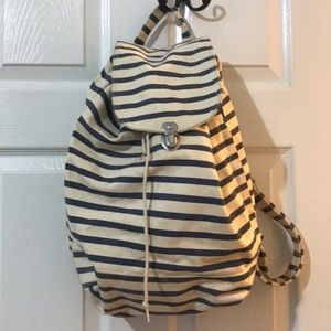 Baggu canvas striped backpack